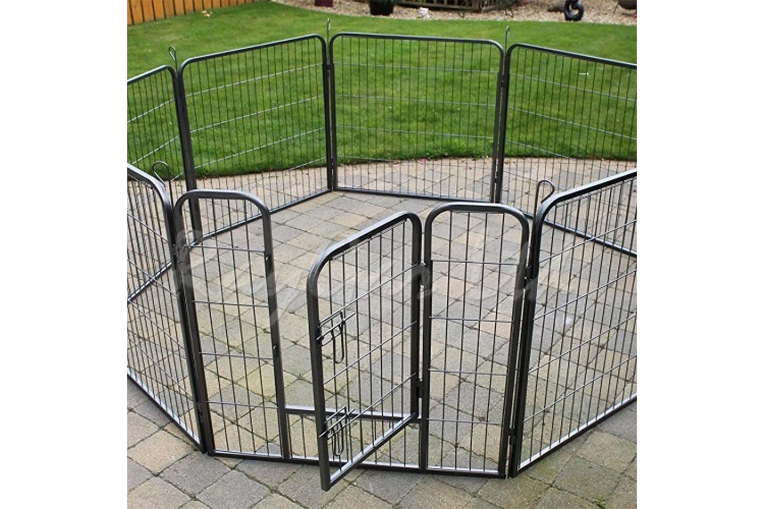 RayGar Heavy Duty 8 Panel Pet Enclosure | Medium | Grey-3
