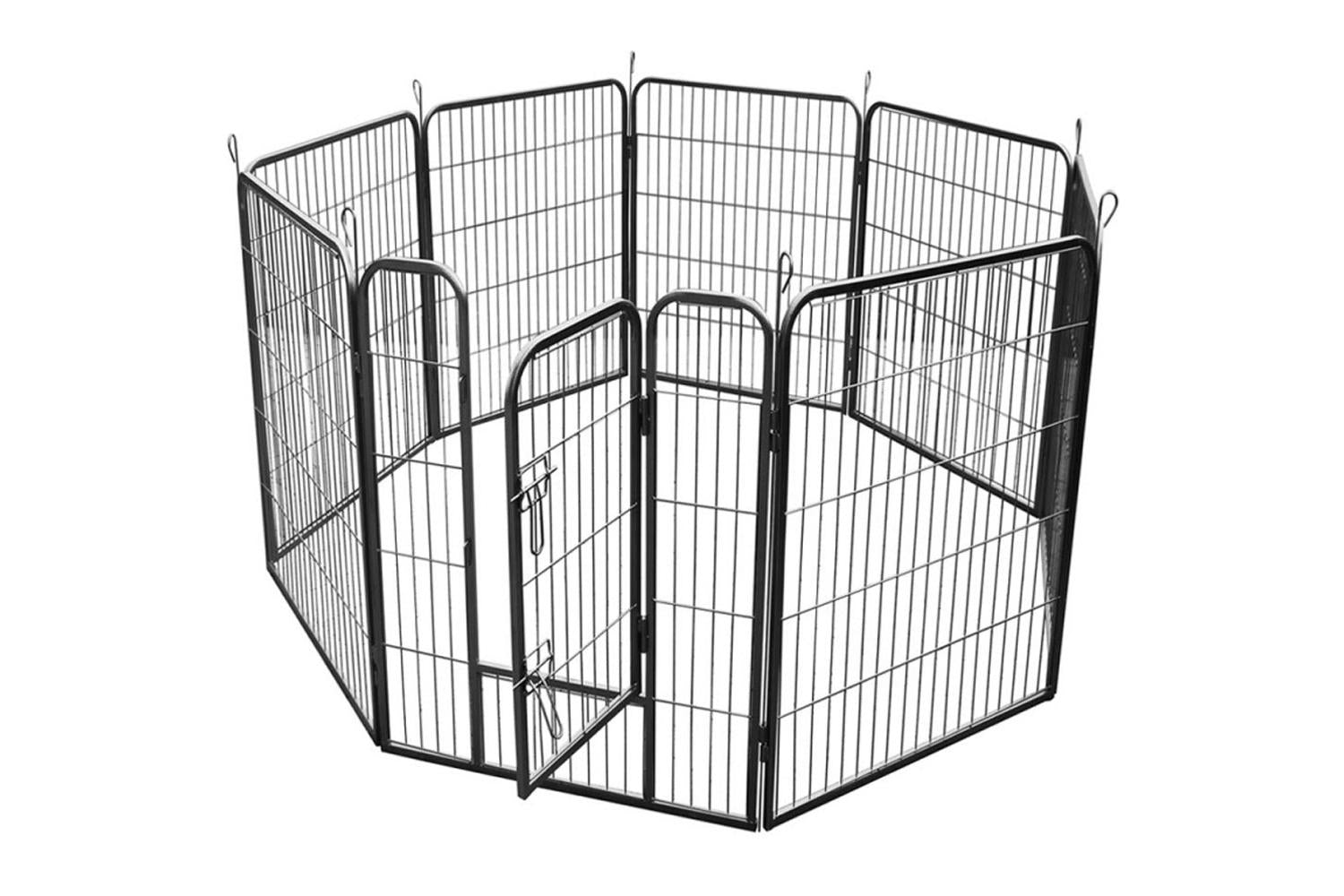 RayGar Heavy Duty 8 Panel Pet Enclosure | Xl | Grey-2