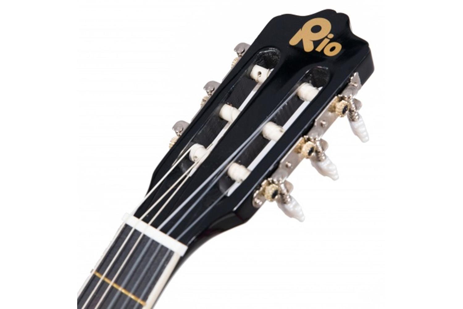 Rio 3/4 Size Junior Classical Guitar | Black-4