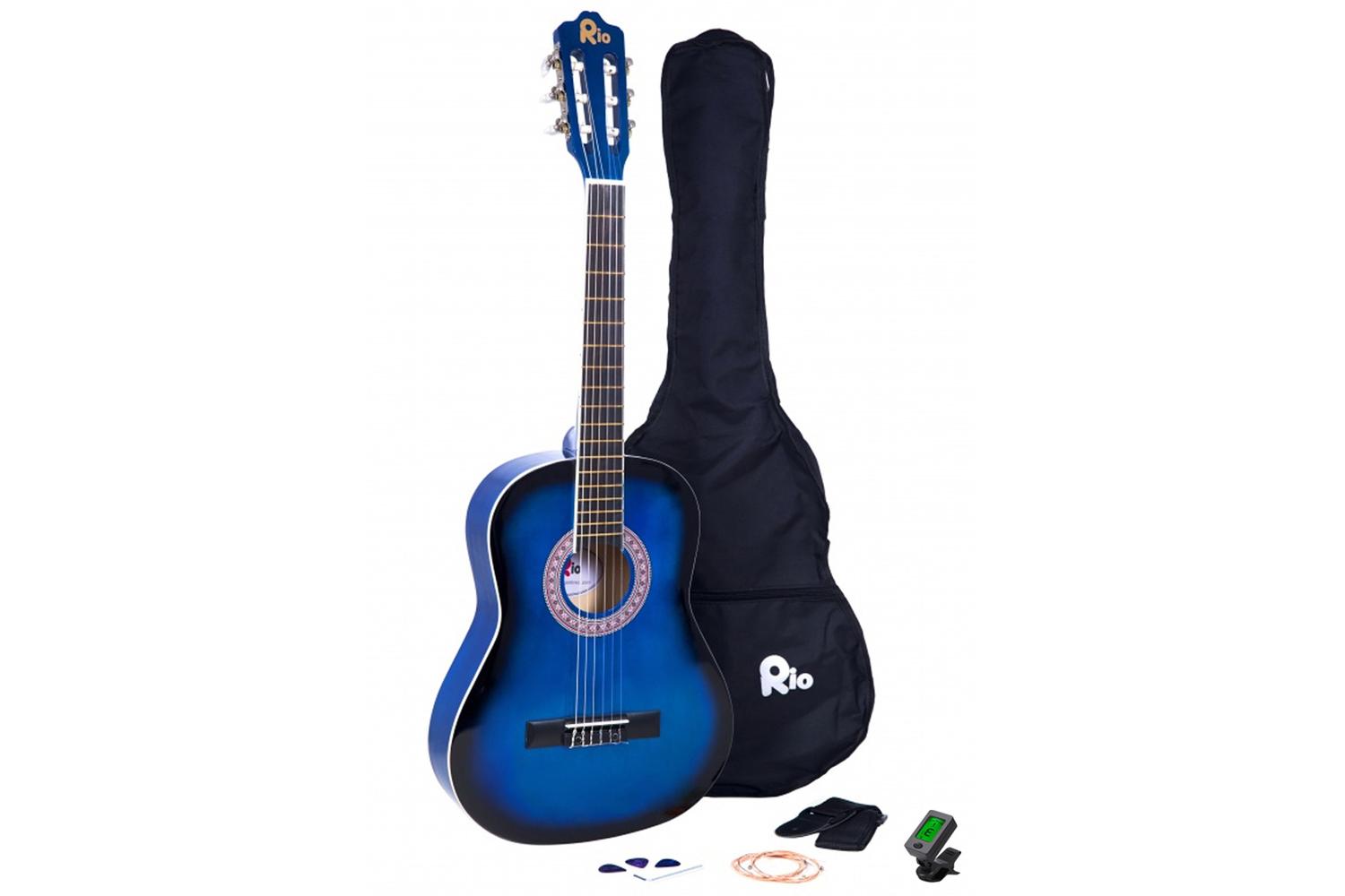 Rio 3/4 Size Junior Classical Guitar | Blue