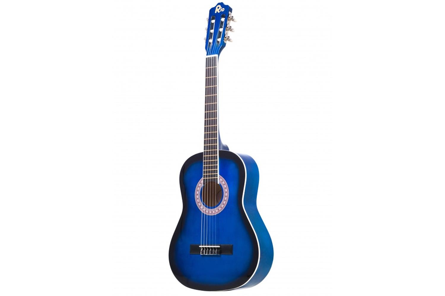 Rio 3/4 Size Junior Classical Guitar | Blue-2