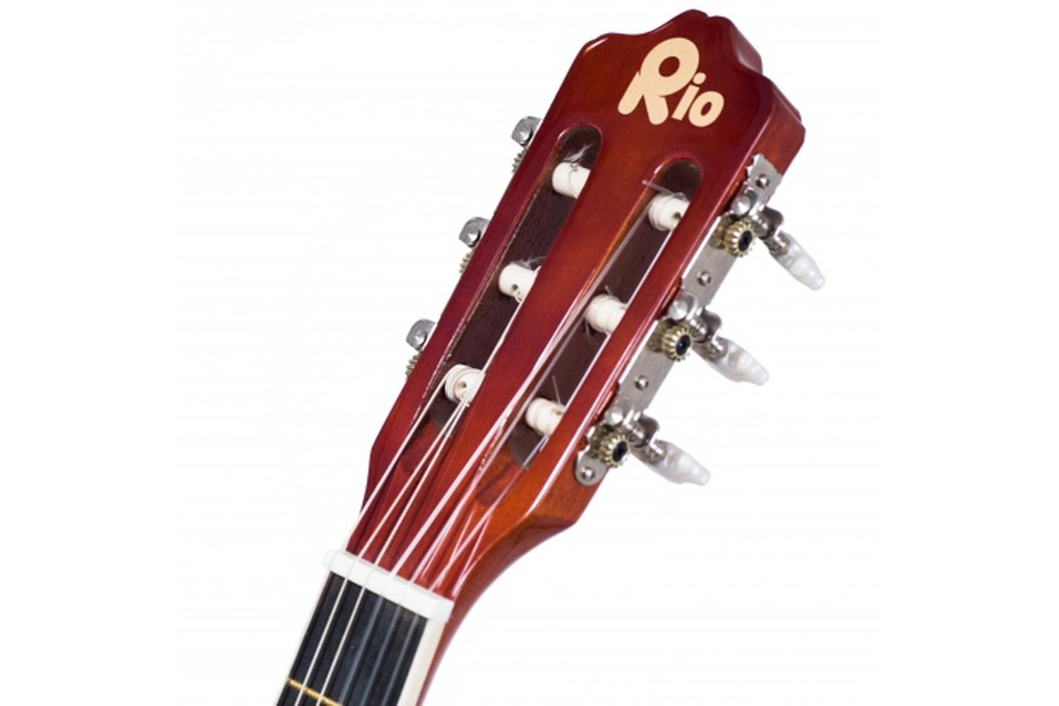 Rio 3/4 Size Junior Classical Guitar | Sunburst-4