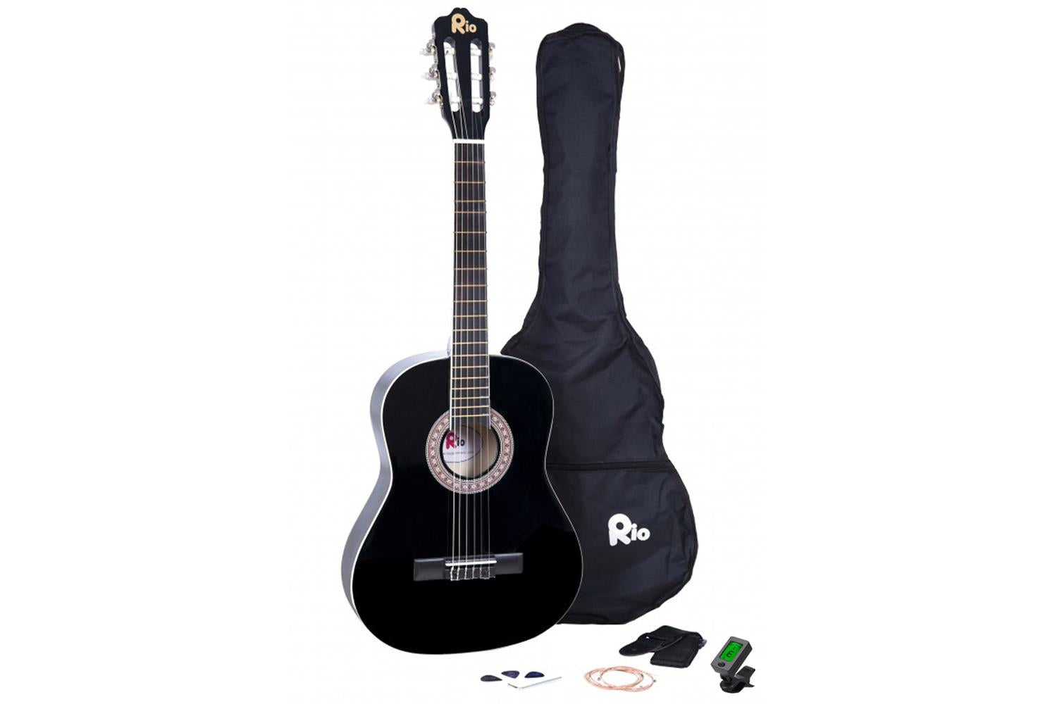 Rio 4/4 Size Acoustic Classical Guitar | Black