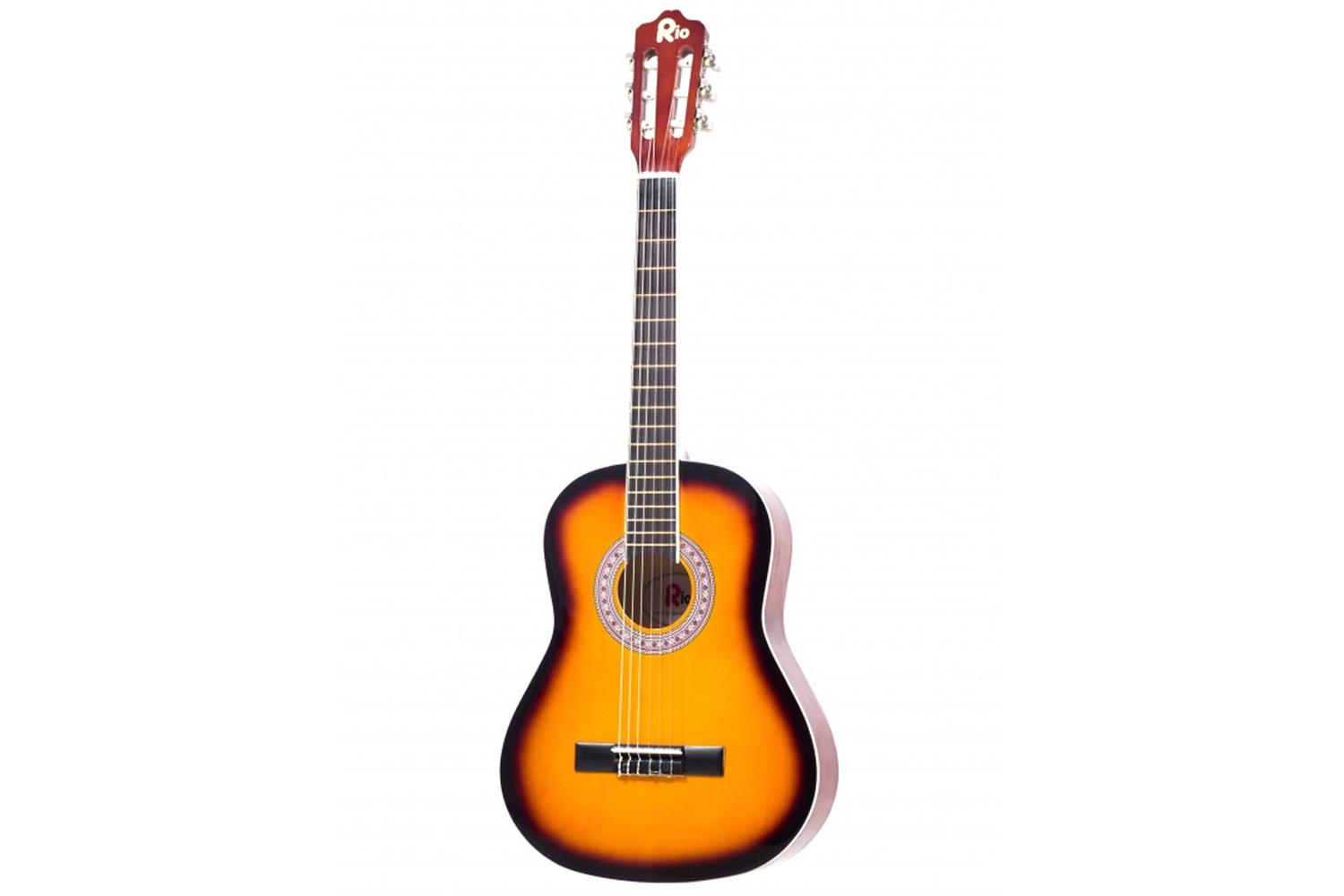 Rio 4/4 Size Acoustic Classical Guitar | Sunburst-2