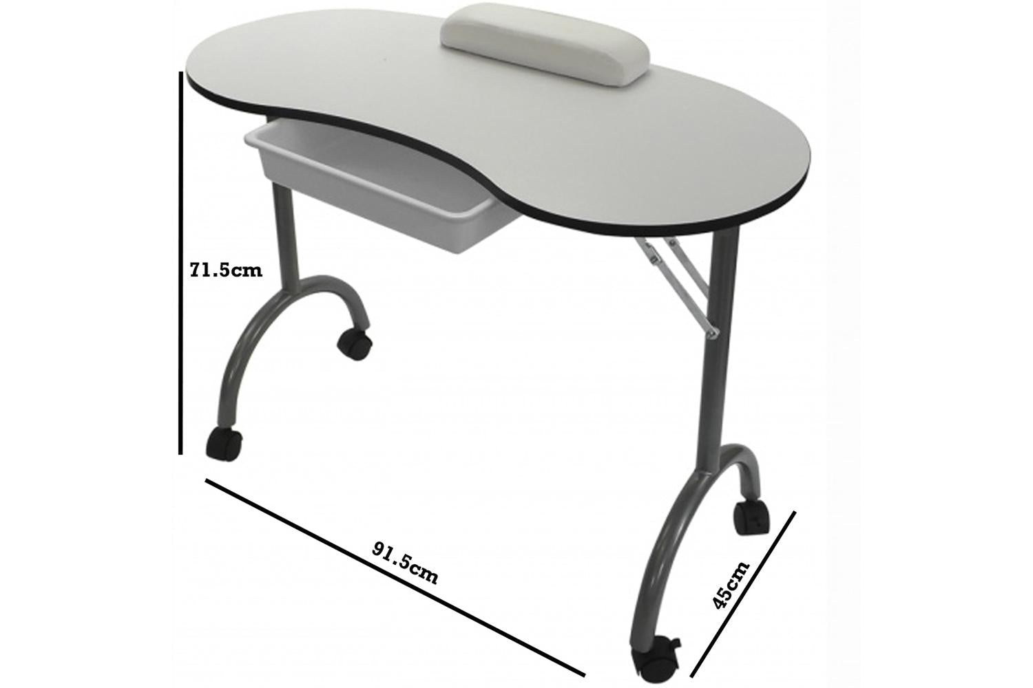 RayGar Manicure Nail Beauty Table | White-4