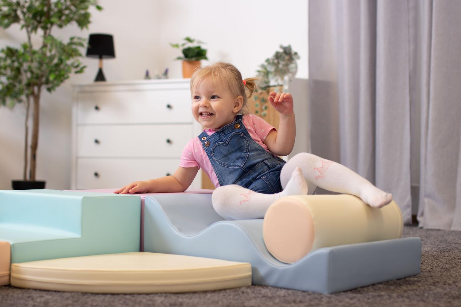 Iglu Soft Play, Safe And Colourful Foam Blocks For Kids - Physical And Intellectual Playset-2