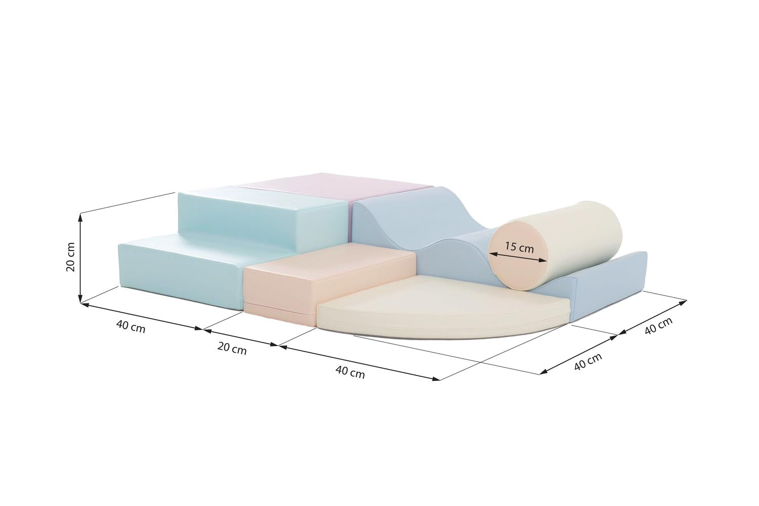Iglu Soft Play, Safe And Colourful Foam Blocks For Kids - Physical And Intellectual Playset-4