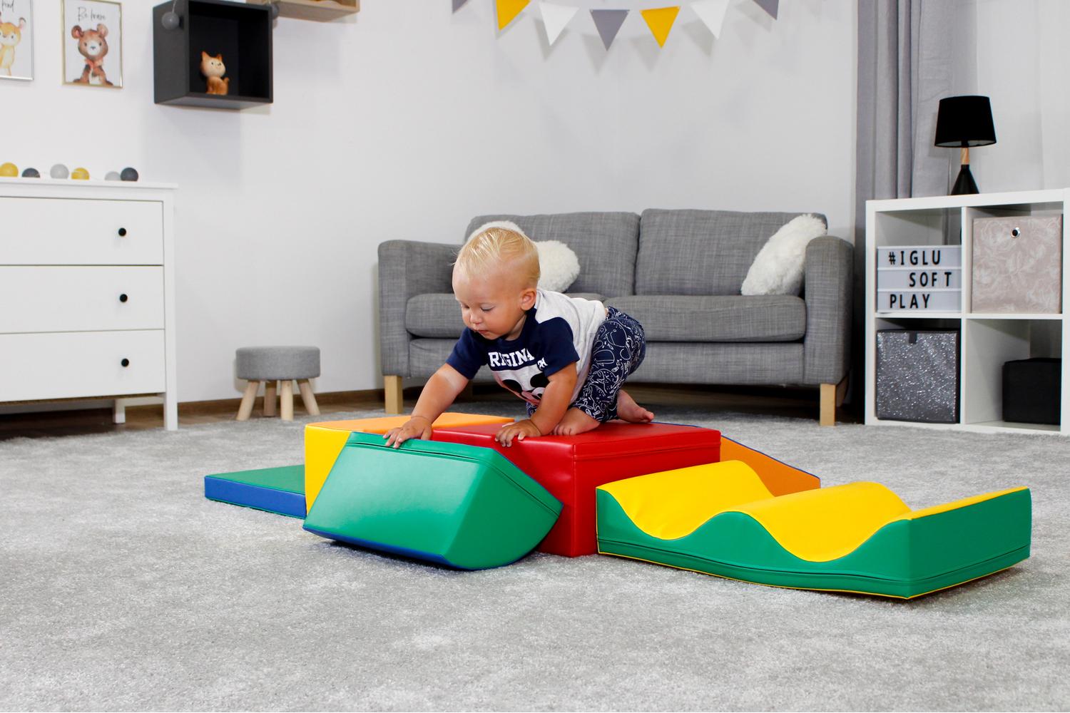 Iglu Soft Play Shapes Set For Kids - Fun And Educational Foam Blocks Toys-3