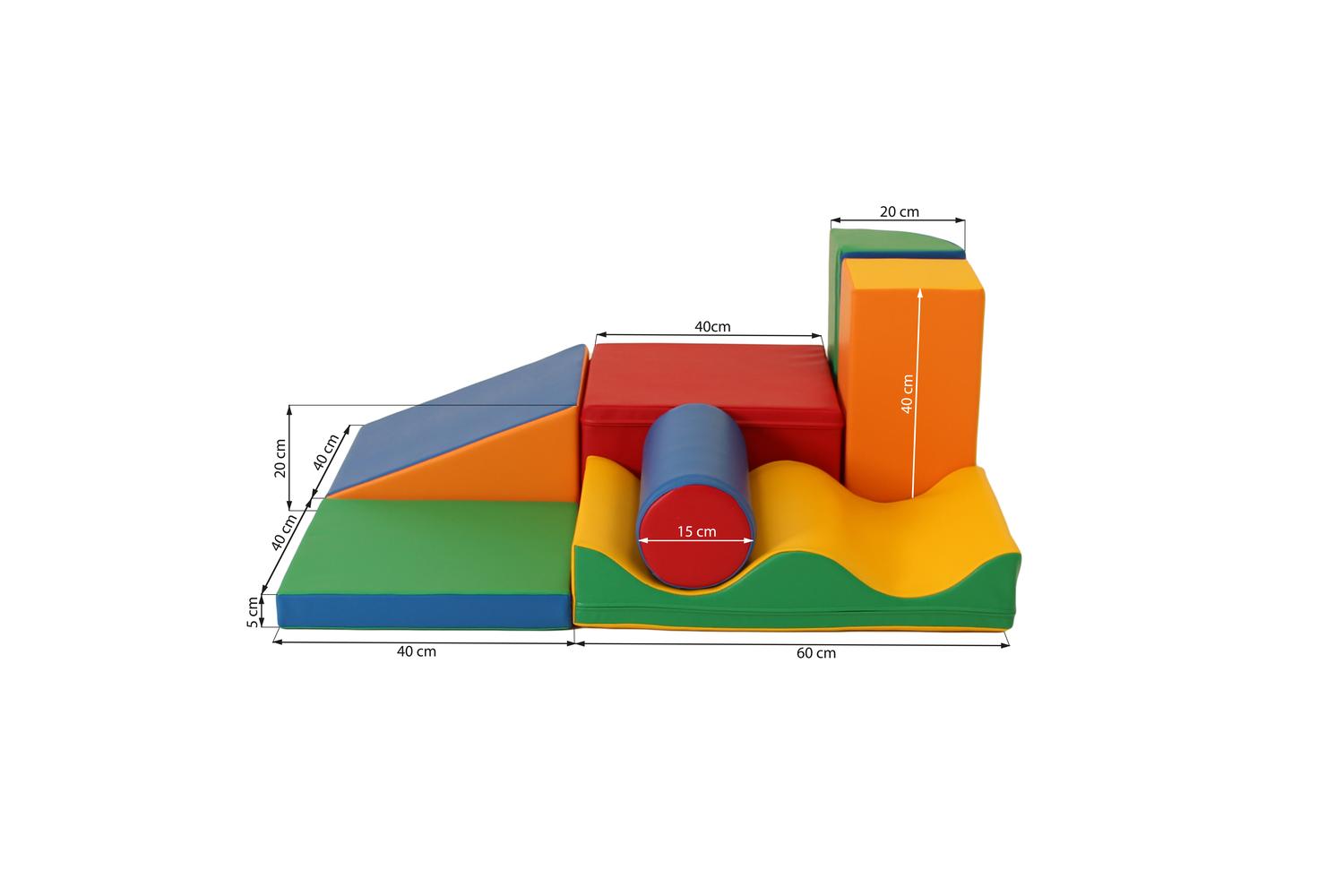 Iglu Soft Play Shapes Set For Kids - Fun And Educational Foam Blocks Toys-5