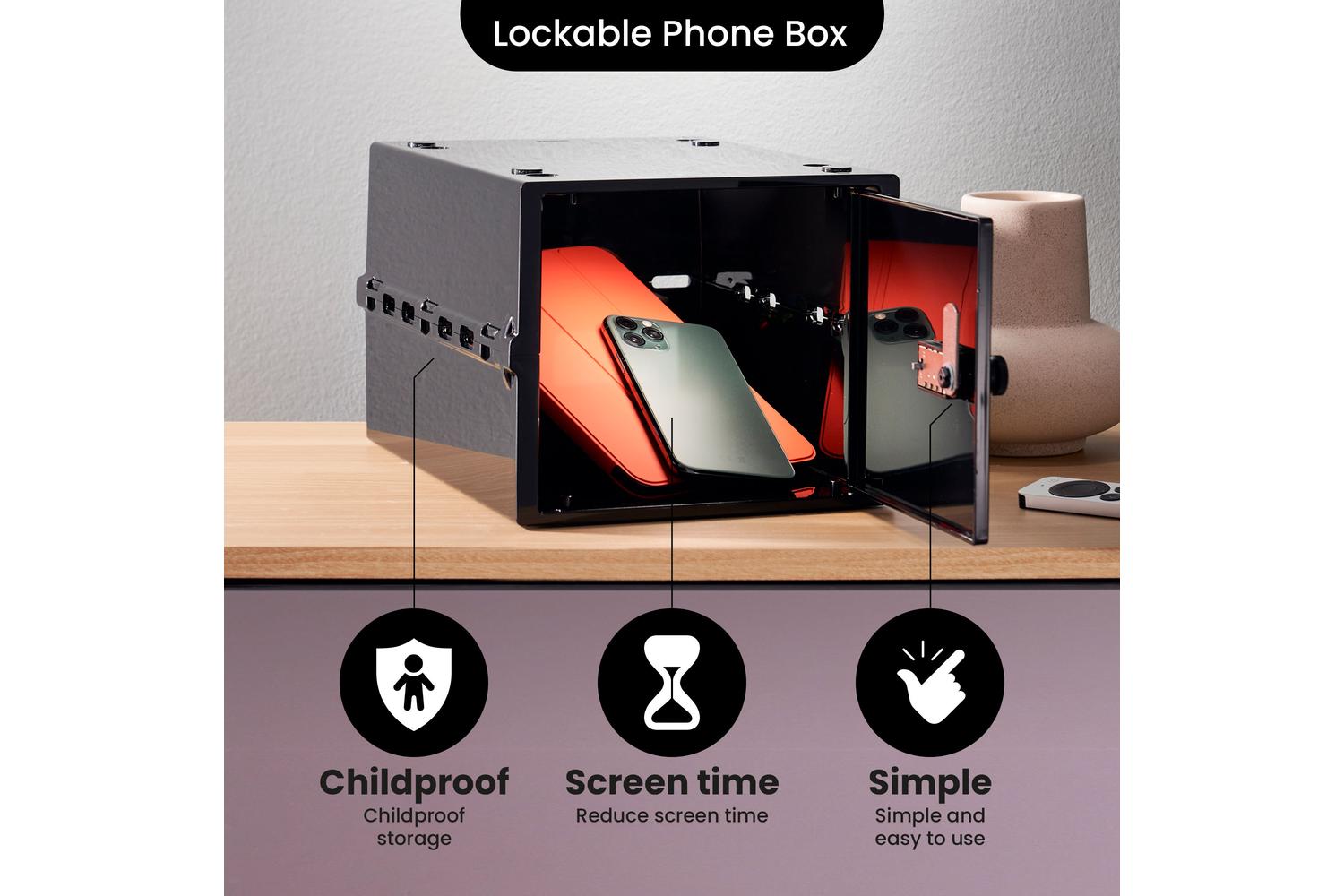 Lockabox Oneâ„¢ Jet | Premium Lockable Storage Box | 10 Litre Combination Lock Box For Food, Medicine & Home Safety-8