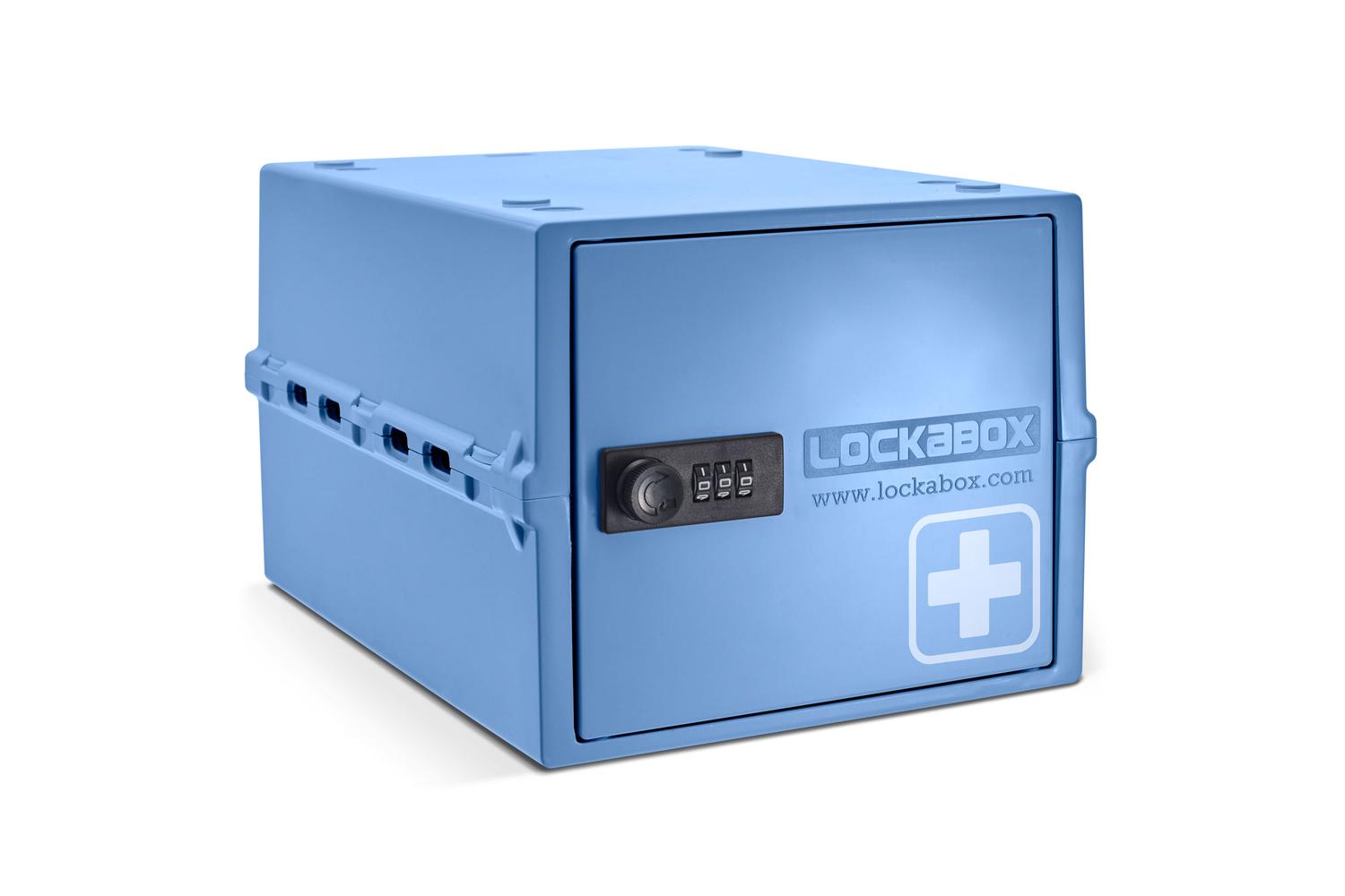 Lockabox Oneâ„¢ Medi Blue | Premium Lockable Medicine Box | 10 Litre Lightweight & Hygienic Medicine Lock Box