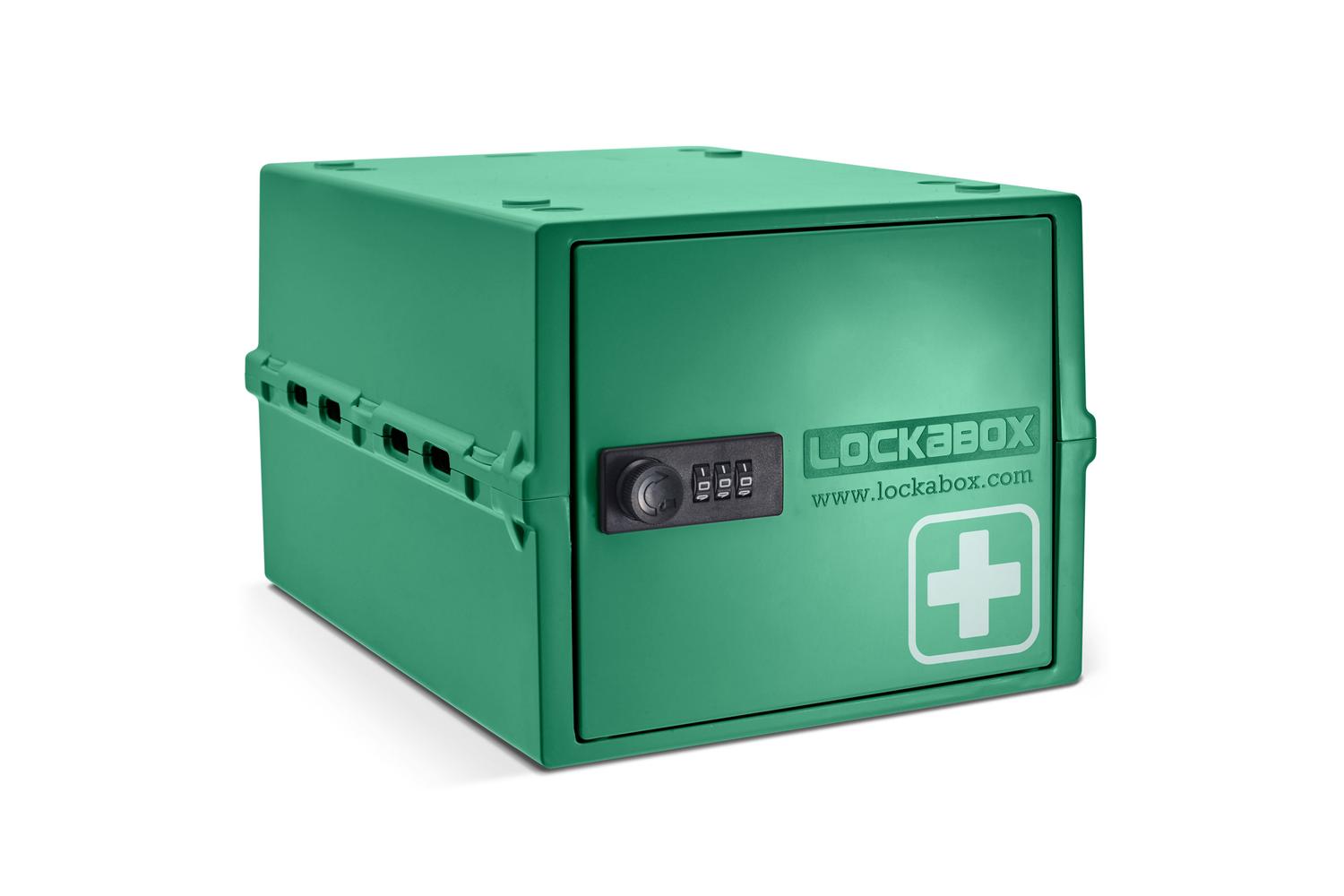 Lockabox Oneâ„¢ Medi Green | Premium Lockable Medicine Box | 10 Litre Lightweight & Hygienic Medicine Lock Box