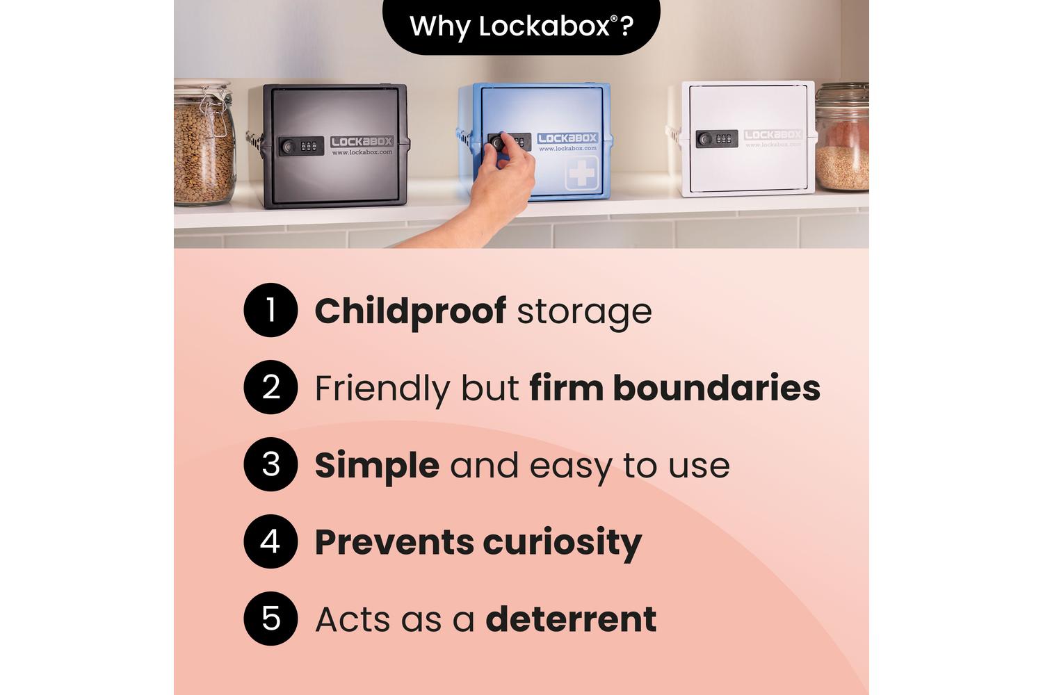 Lockabox Oneâ„¢ Medi Red | Premium Lockable Medicine Box | 10 Litre Lightweight & Hygienic Medicine Lock Box-7