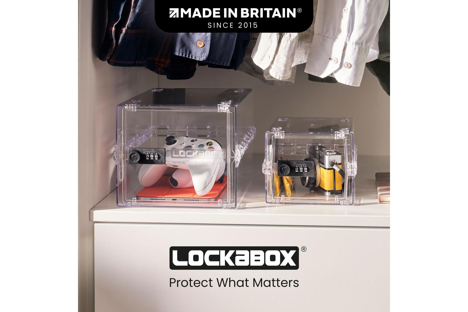 Lockabox Miniâ„¢ Crystal | Small Lockable Storage Box | 3 Litre Combination Lock Box For Food, Medicine & Home Safety-8