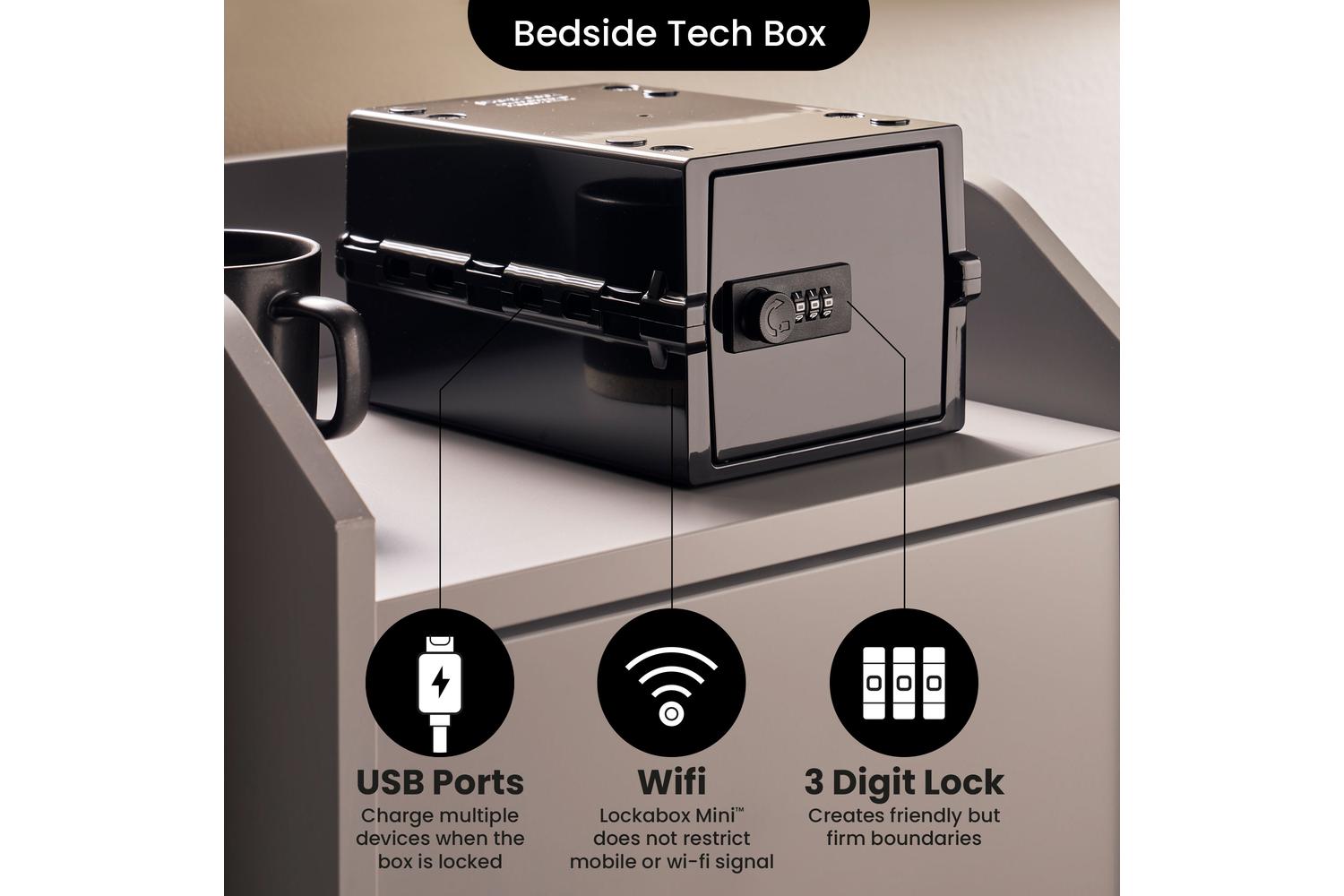 Lockabox Miniâ„¢ Jet | Small Lockable Storage Box | 3 Litre Combination Lock Box For Food, Medicine & Home Safety-5