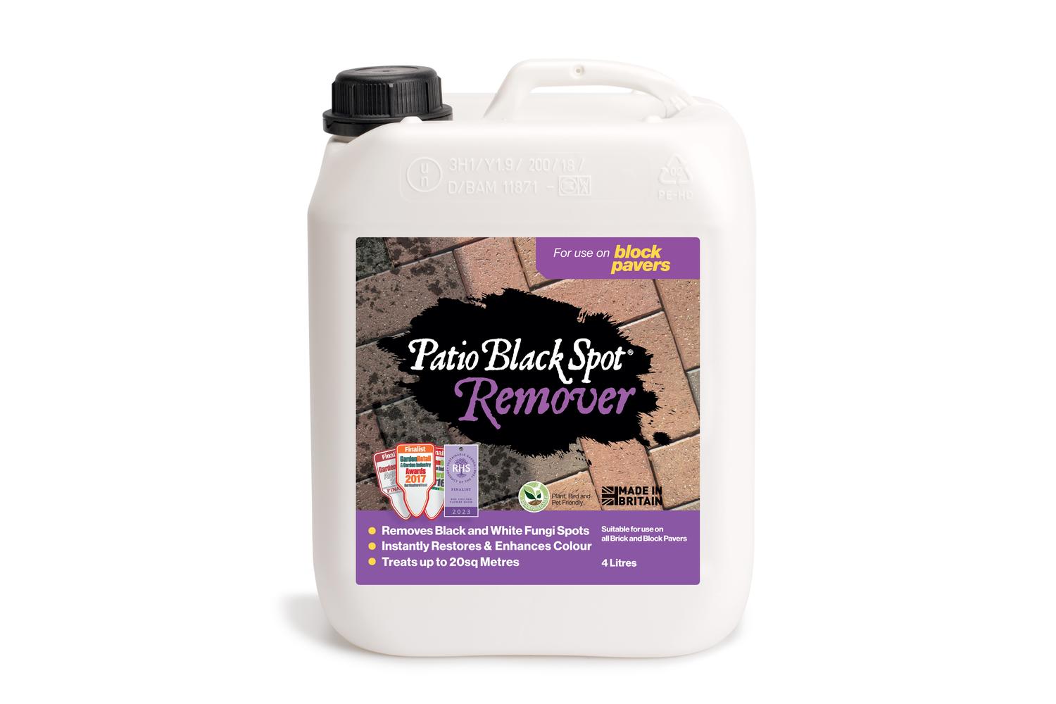 Patio Black Spot Block Paving Remover 2 Litres â€“ Highly Efficient, Biodegradable, Acid-free â€“ Perfect For Garden Stonework Care