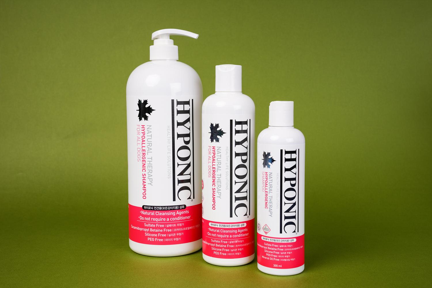 Hyponic Hypoallergenic Shampoo - All Breeds | Dog Shampoo | Natural Ingredients | Suitable For All Sizes