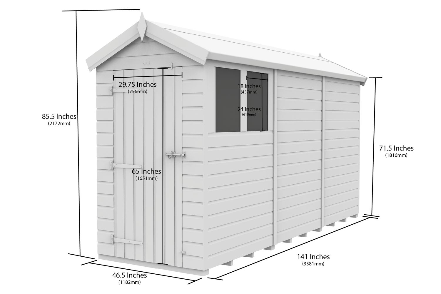 4 X 12 Apex Shed-3