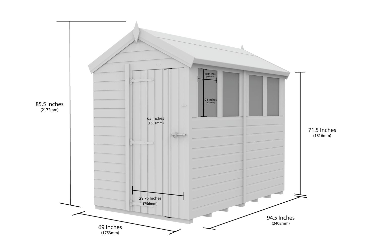 5 X 8 Apex Shed-3