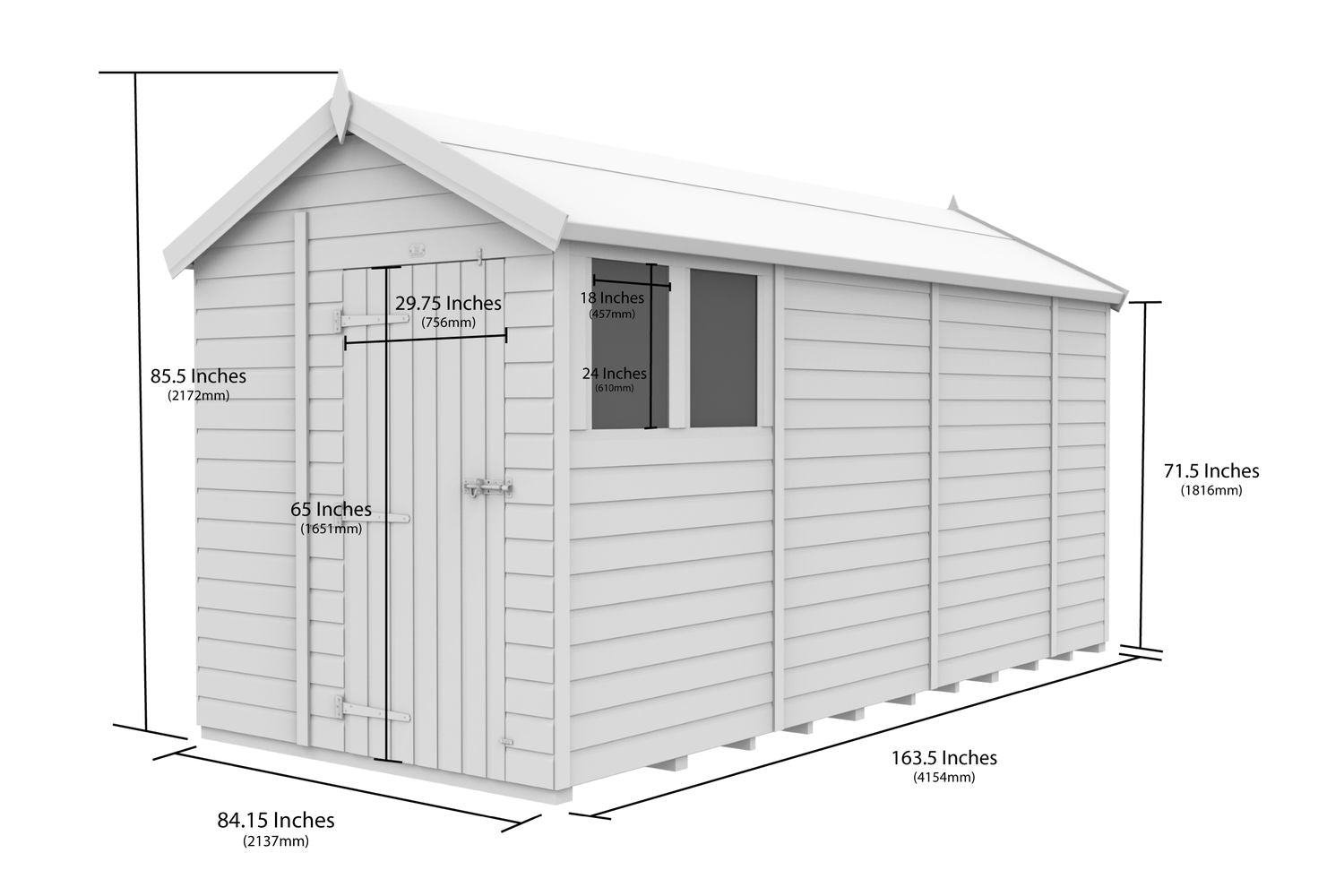 7 X 14 Apex Shed-3