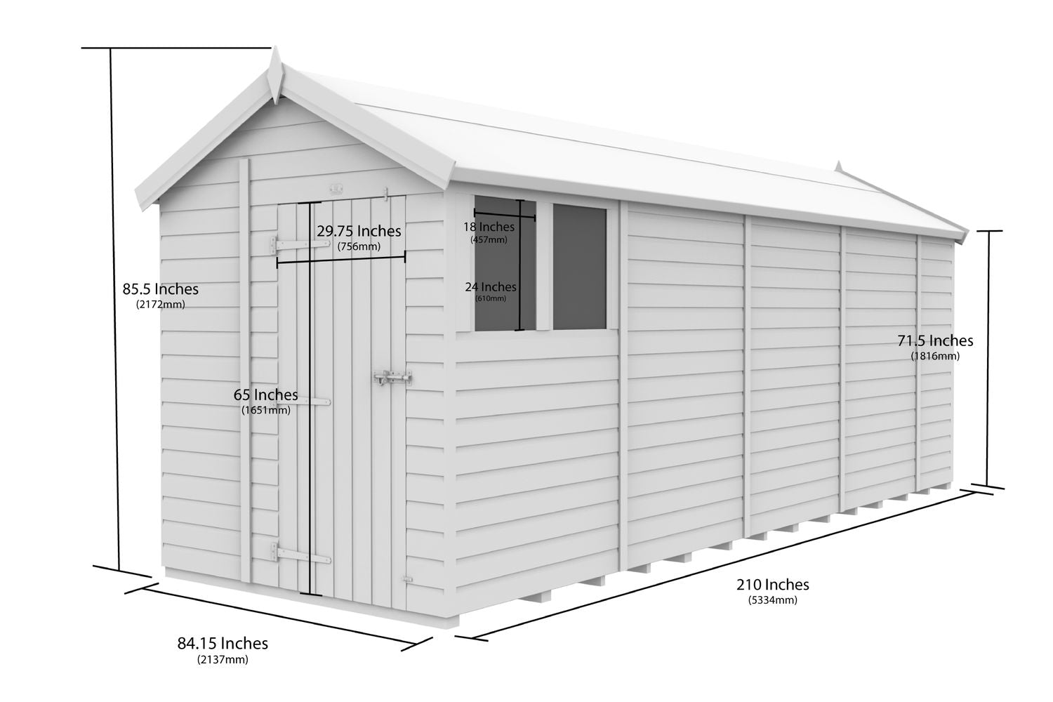 7 X 18 Apex Shed-3