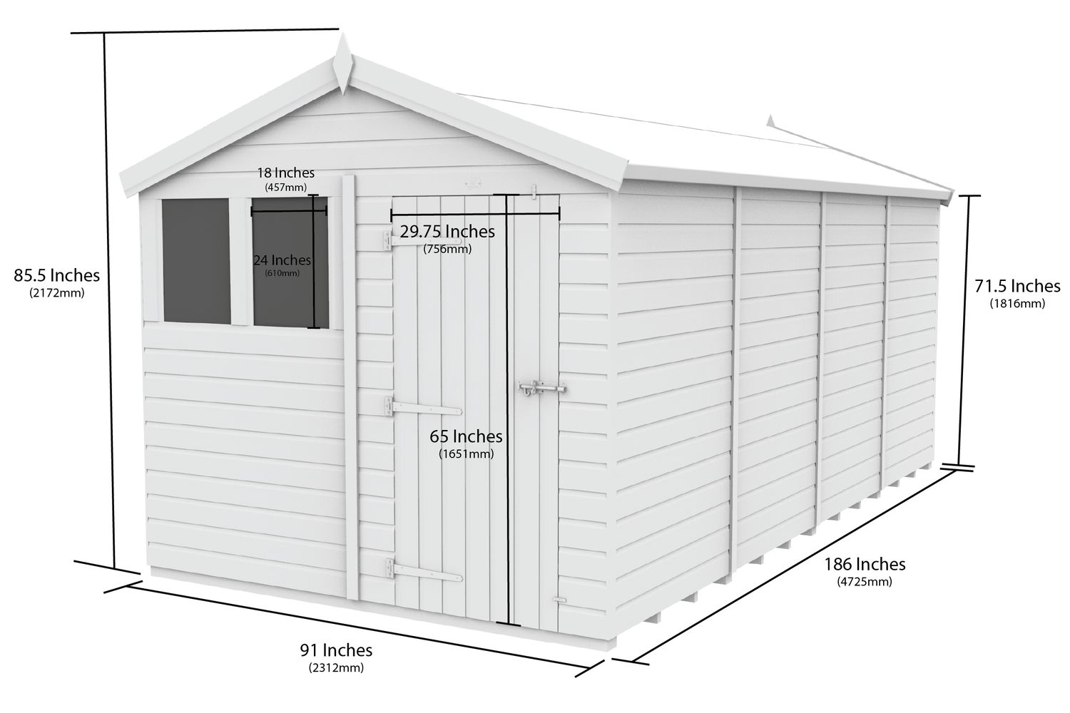 8 X 16 Apex Shed-3