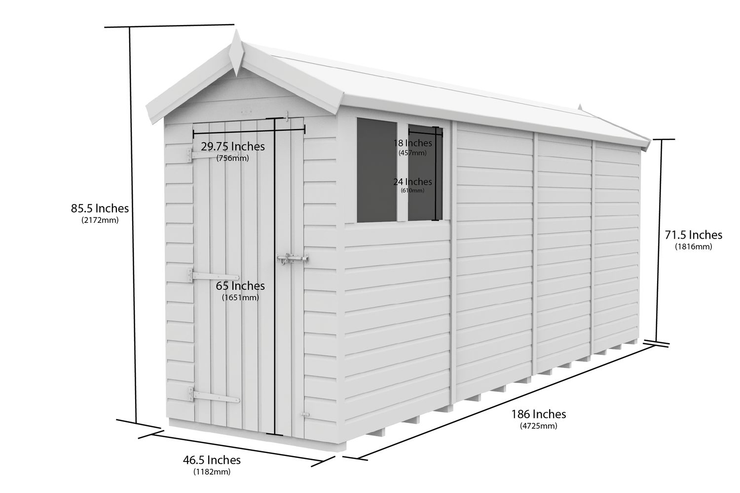 4 X 16 Apex Double Door-3