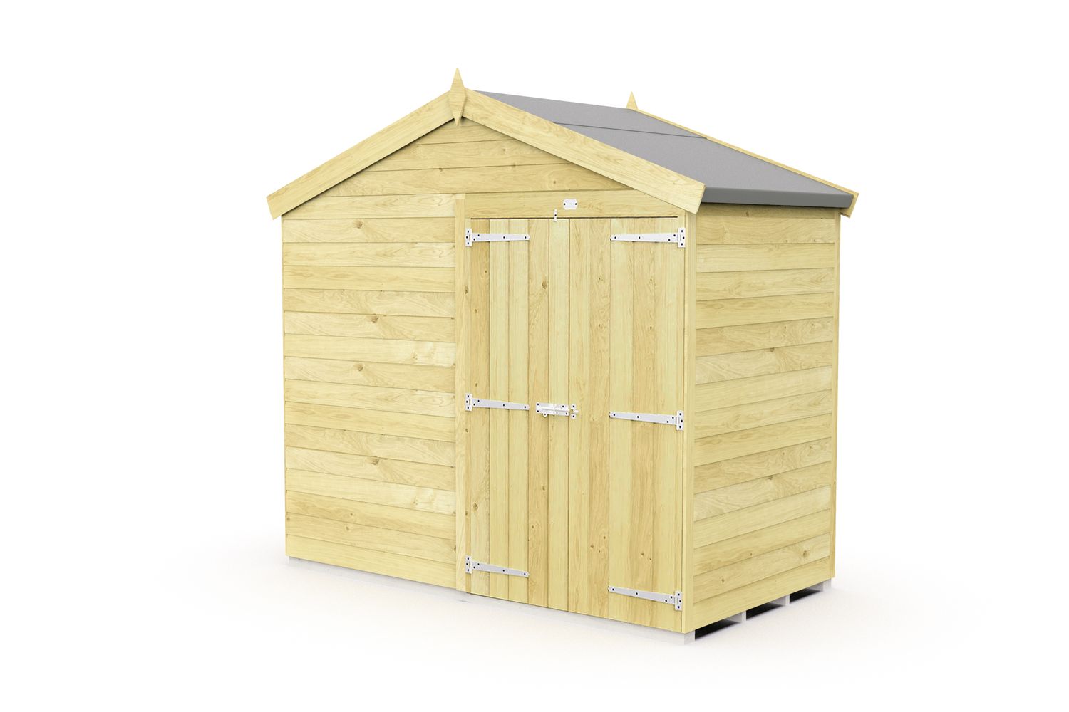8 X 4 Apex Double Door-2