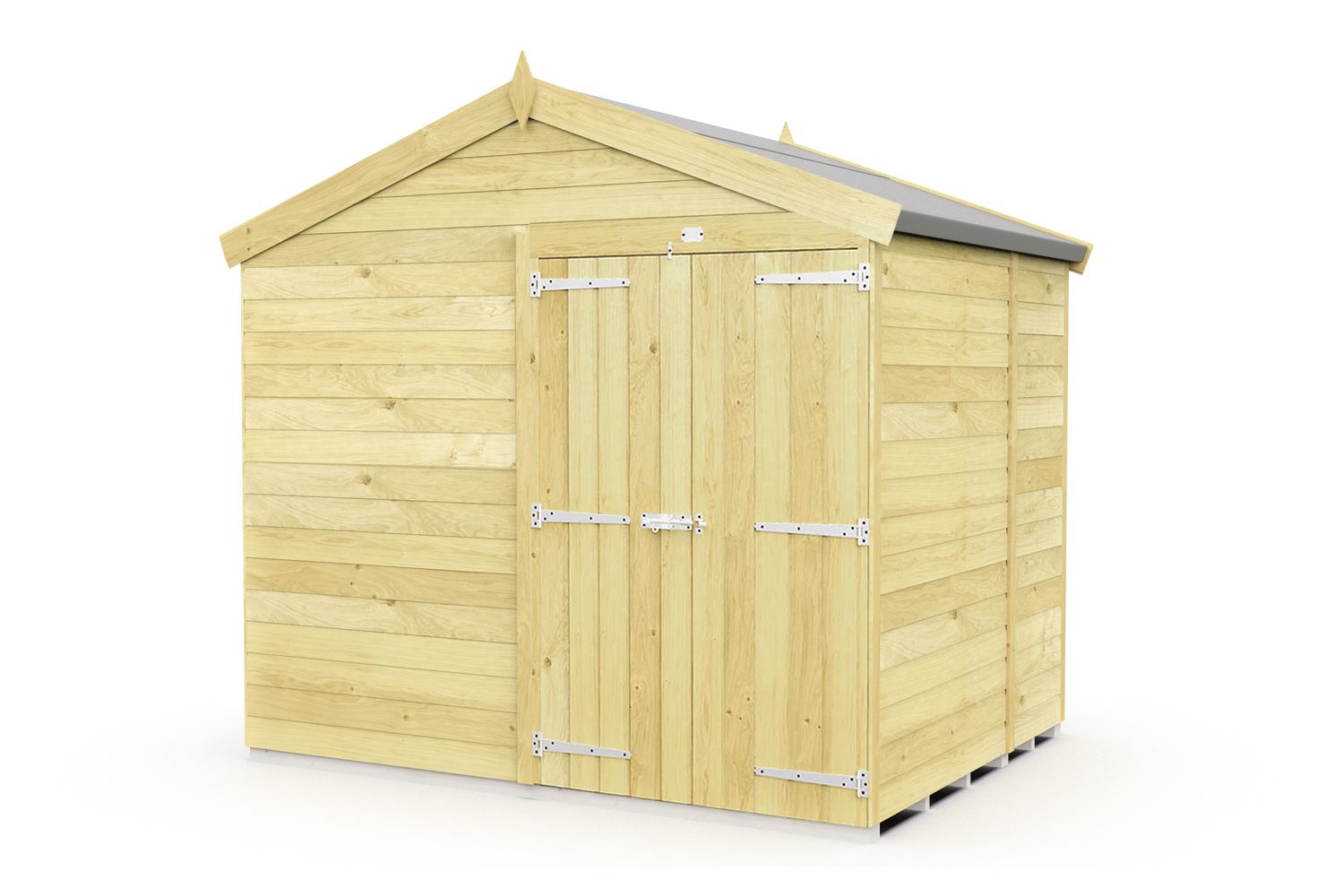 8 X 7 Apex Double Door-2