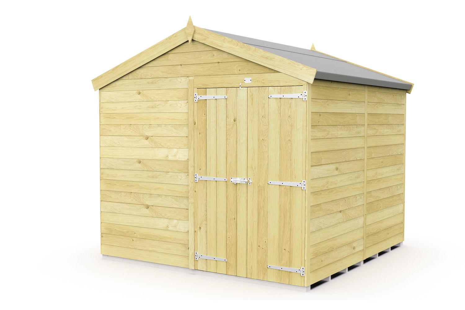 8 X 8 Apex Double Door-2