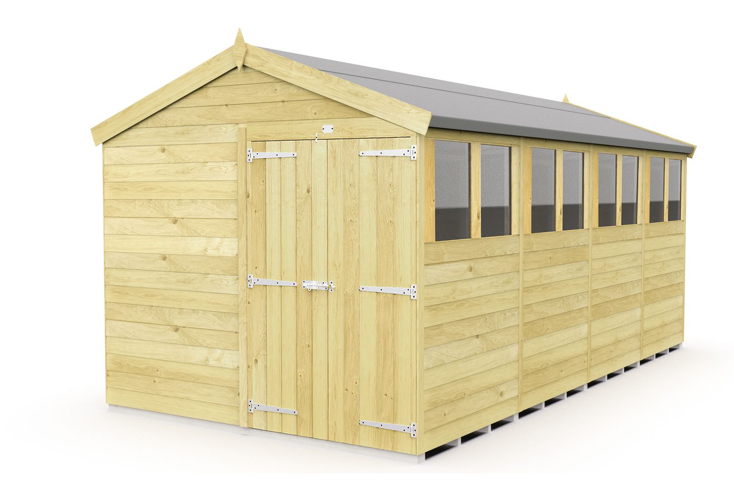 8 X 16 Apex Double Door