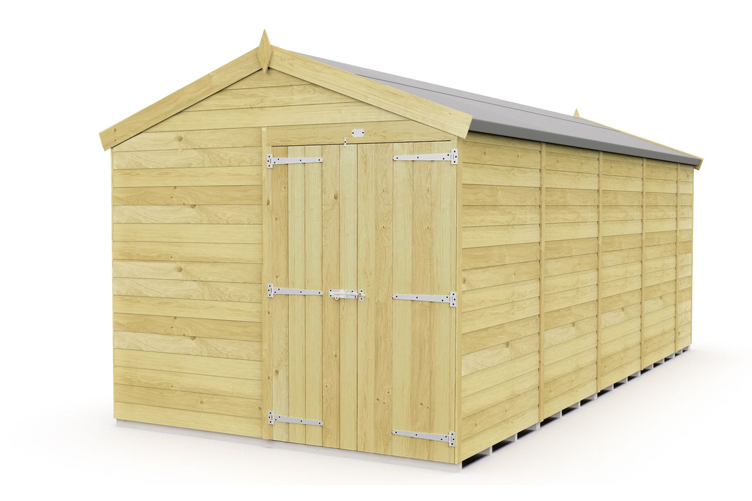 8 X 17 Apex Double Door-2