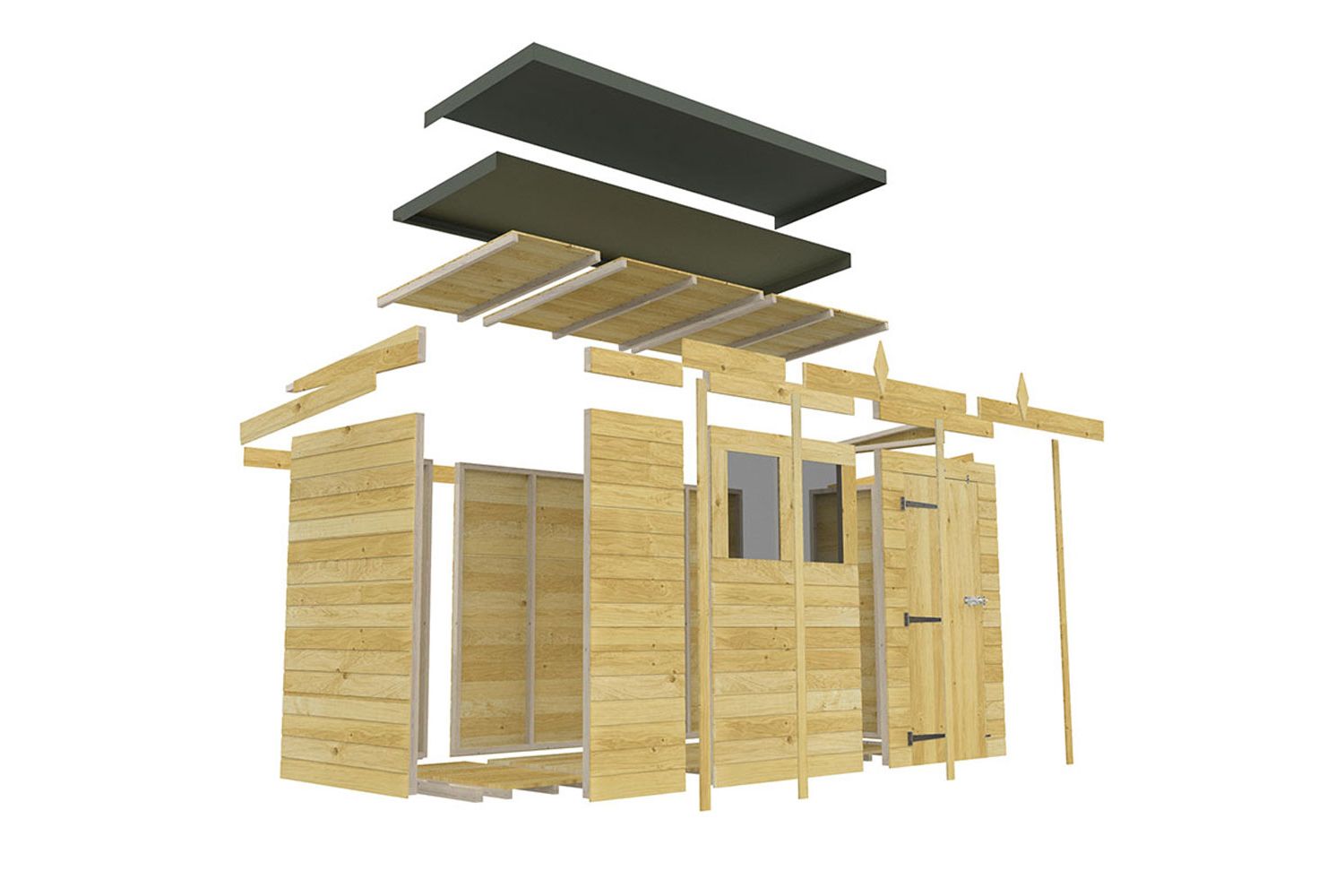 5 X 5 Pent Shed-8