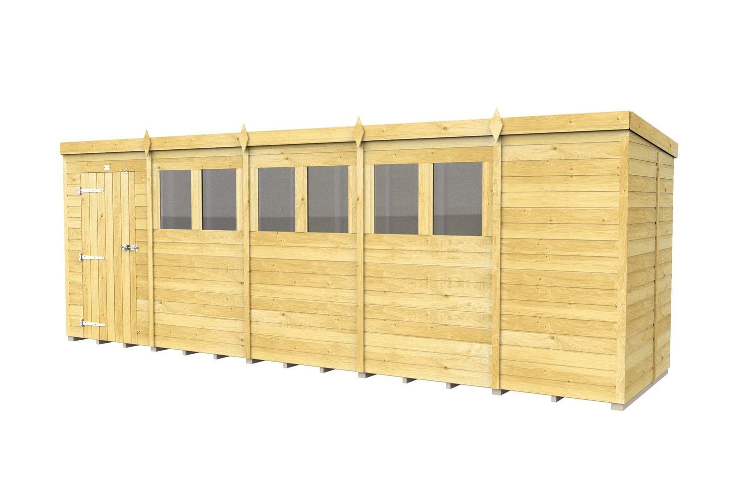 19 X 5 Pent Shed