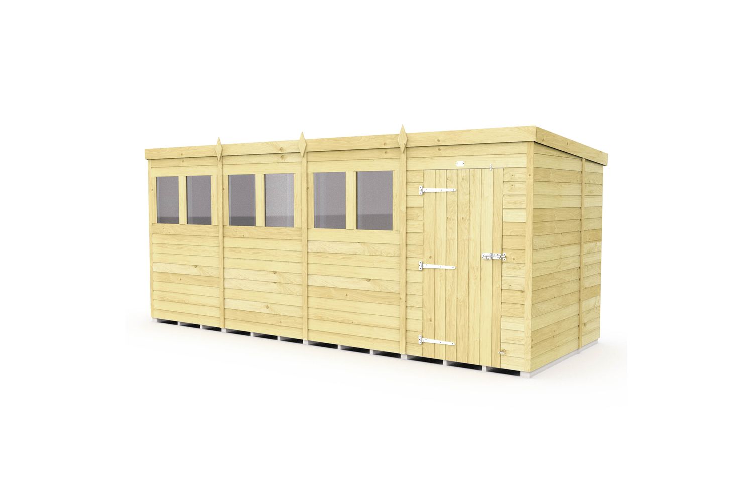 16 X 6 Pent Shed