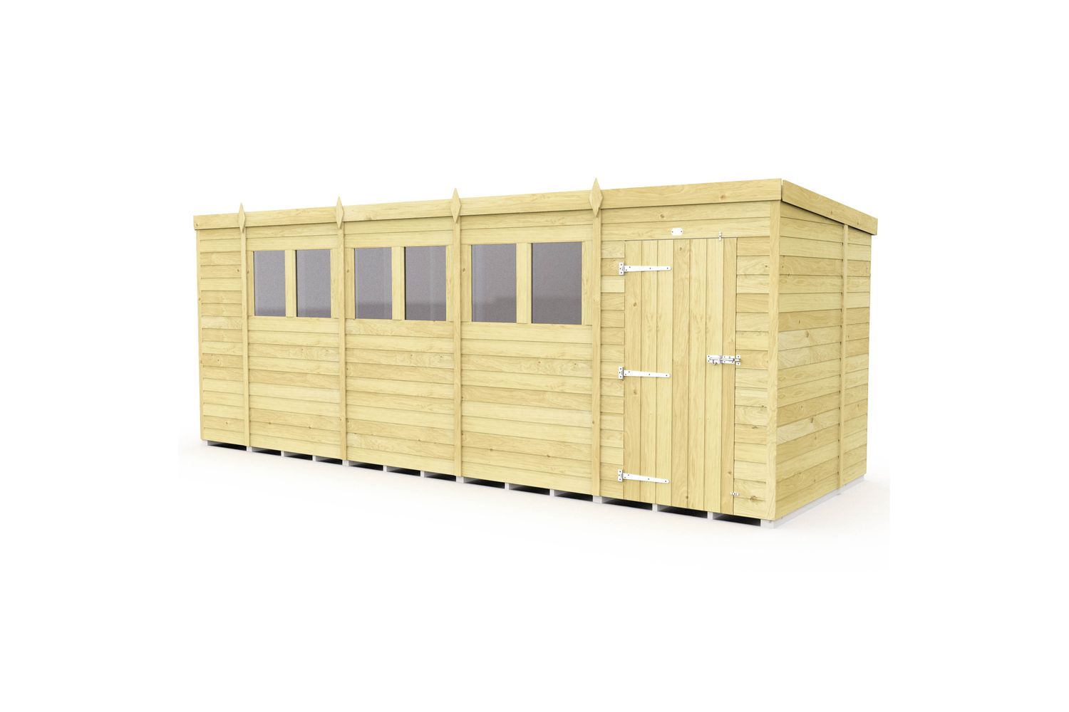 19 X 6 Pent Shed