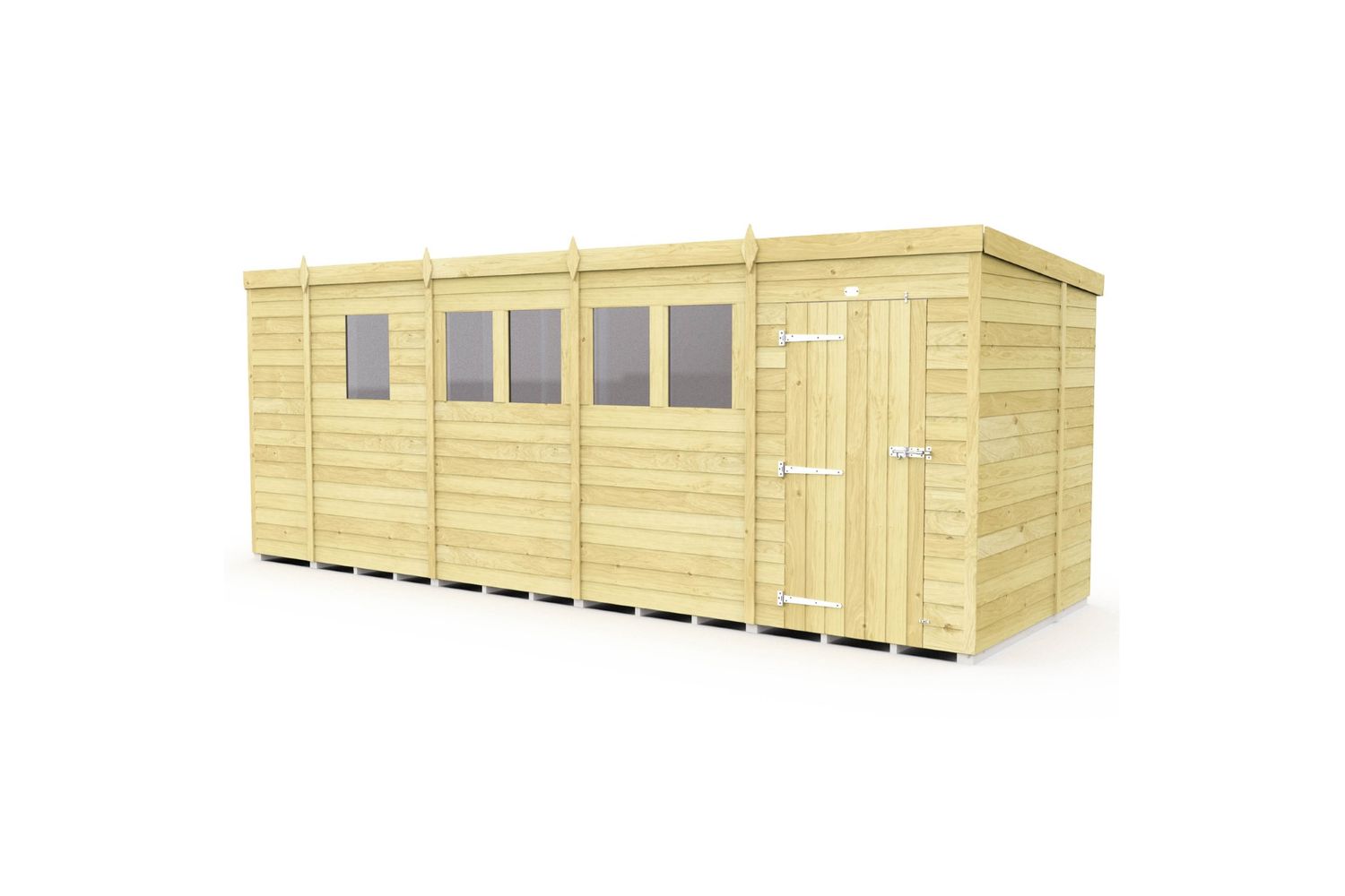 17 X 7 Pent Shed