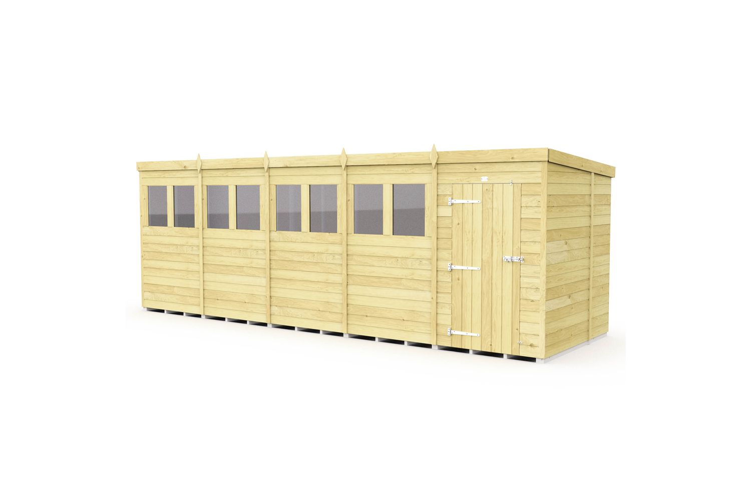 20 X 7 Pent Shed