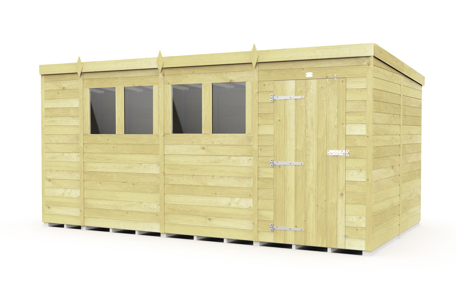 14 X 8 Pent Shed