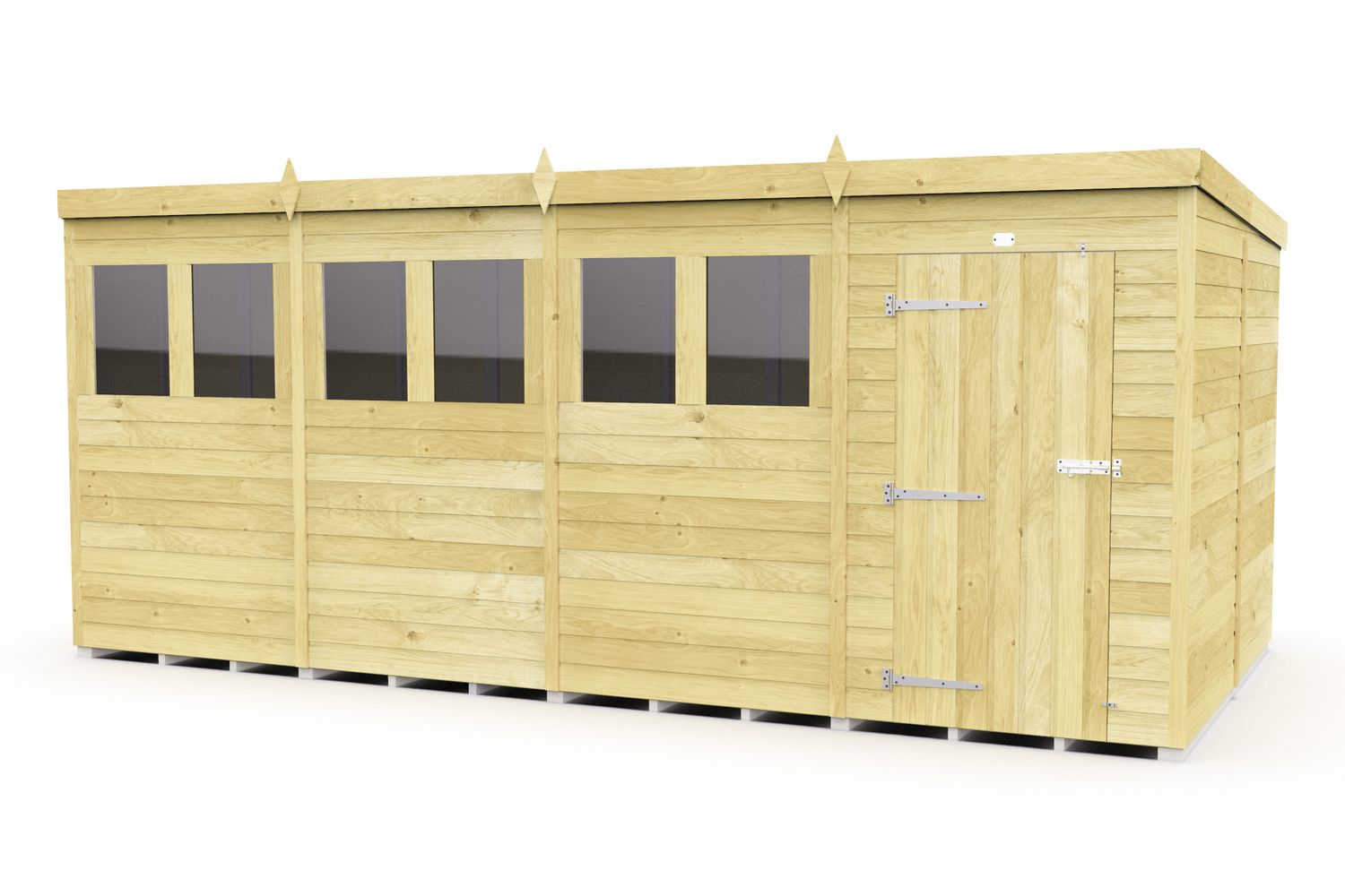 16 X 8 Pent Shed