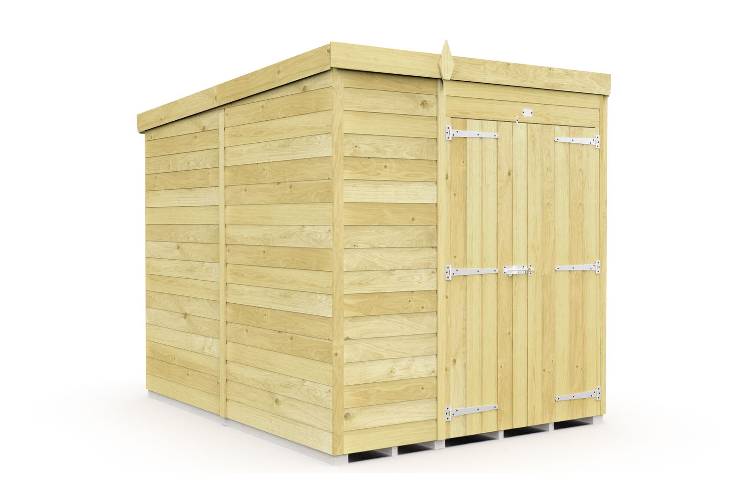 7 X 8 Pent Shed Double Door-2