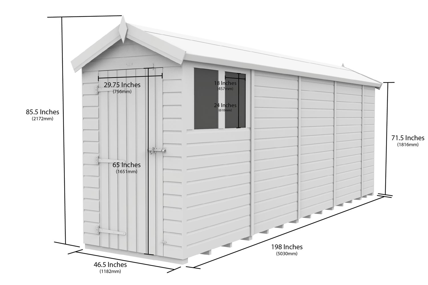 4 X 17 Apex Security Shed-2