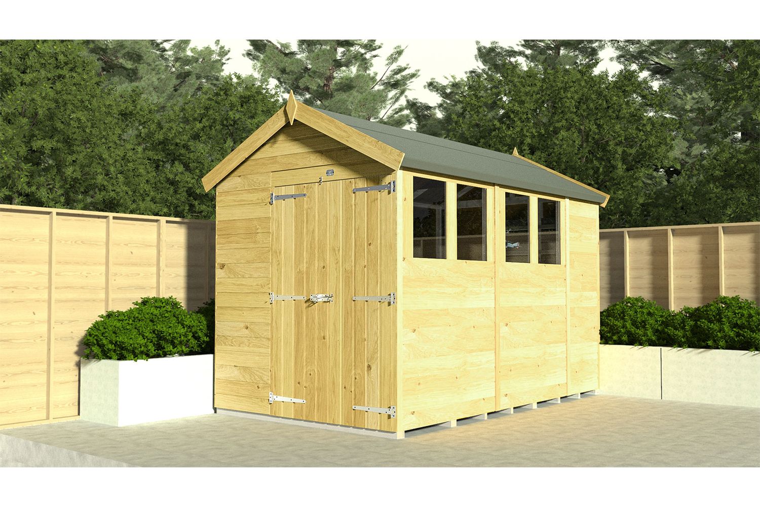 5 X 11 Apex Security Shed-4