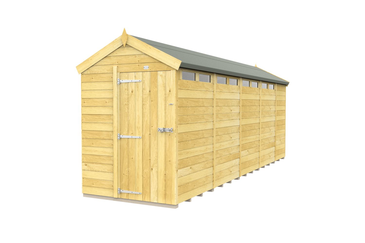 5 X 19 Apex Security Shed
