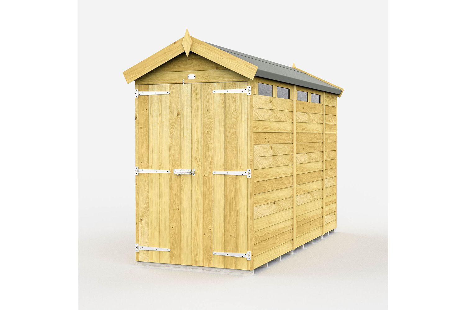 4 X 11 Apex Security Shed Double Door
