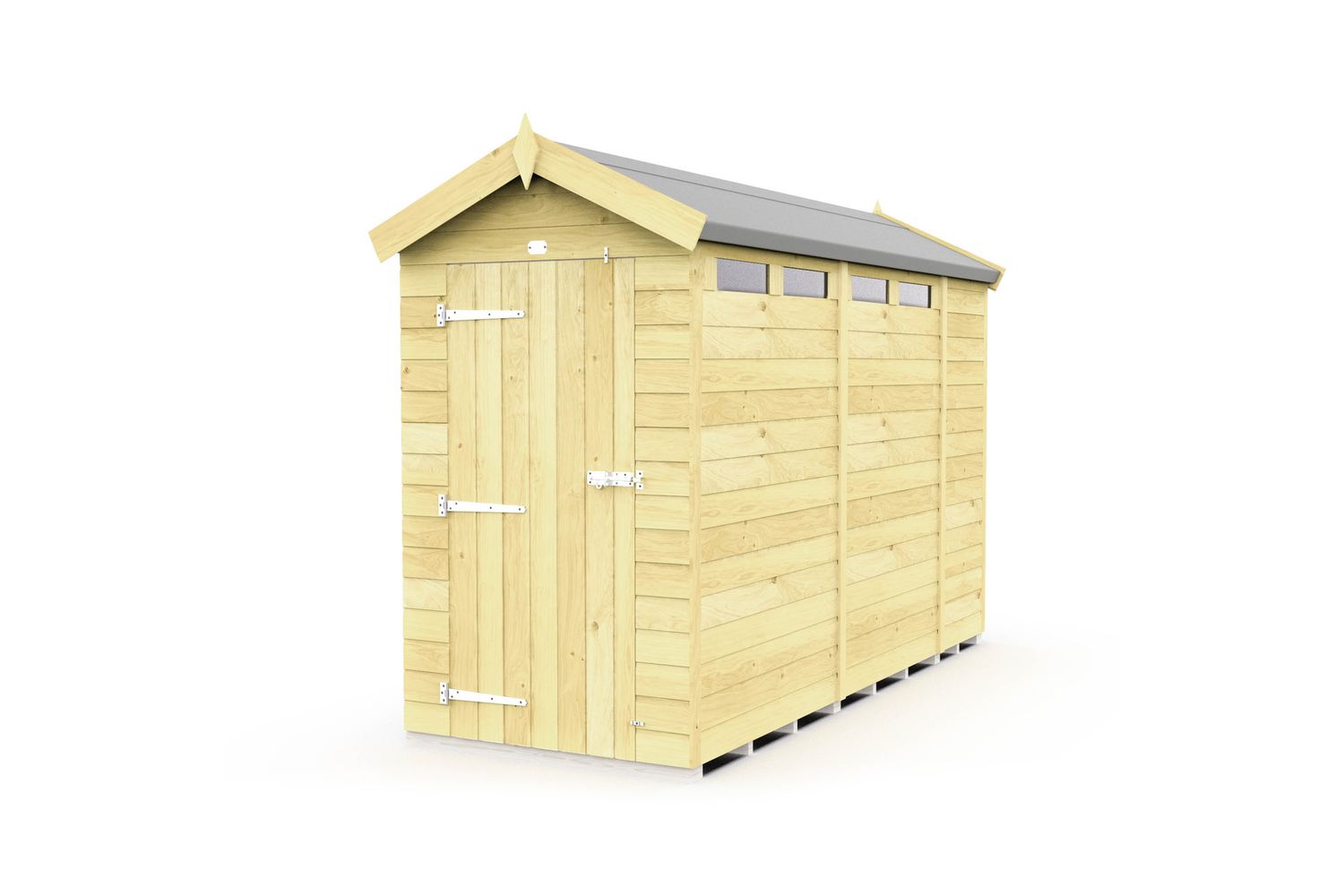 4 X 11 Apex Security Shed Double Door-2