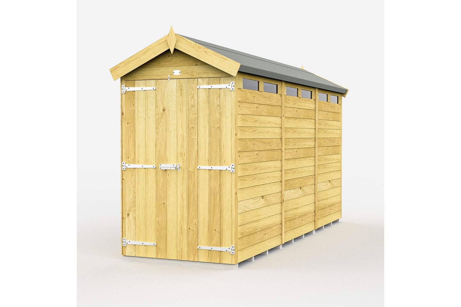 4 X 12 Apex Security Shed Double Door