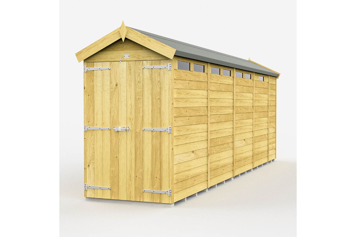 4 X 17 Apex Security Shed Double Door