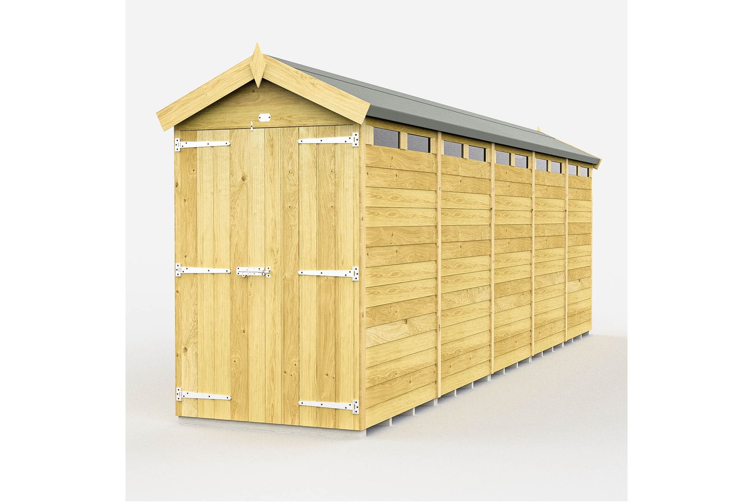 4 X 19 Apex Security Shed Double Door
