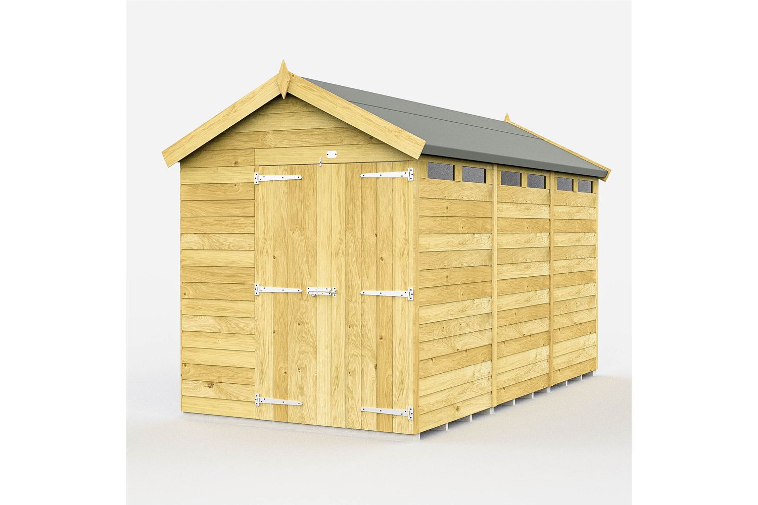 6 X 12 Apex Security Shed Double Door